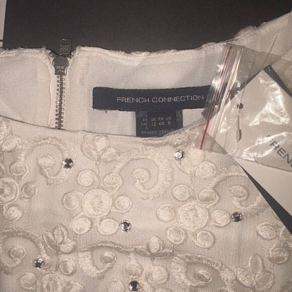 NWT French Connection Maui Lace Fit & Flare Dress 8 Bridal Graduation Shower - Picture 4 of 13